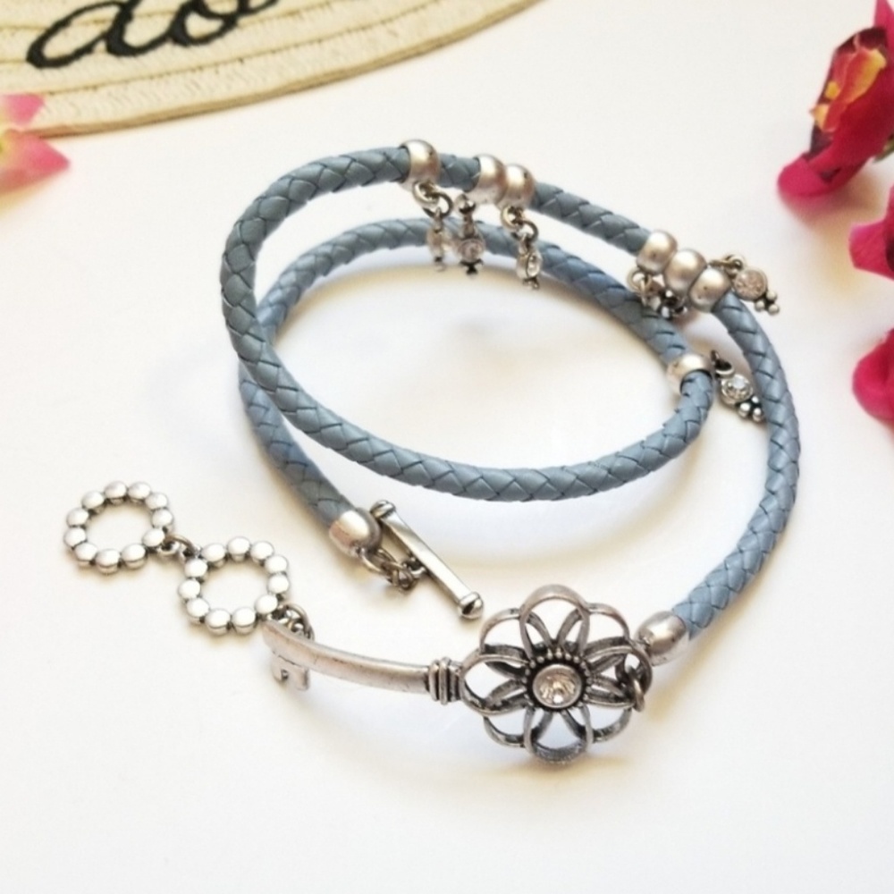 Premier Designs Key Keeper Leather Wrap Bracelet - Picture 3 of 3